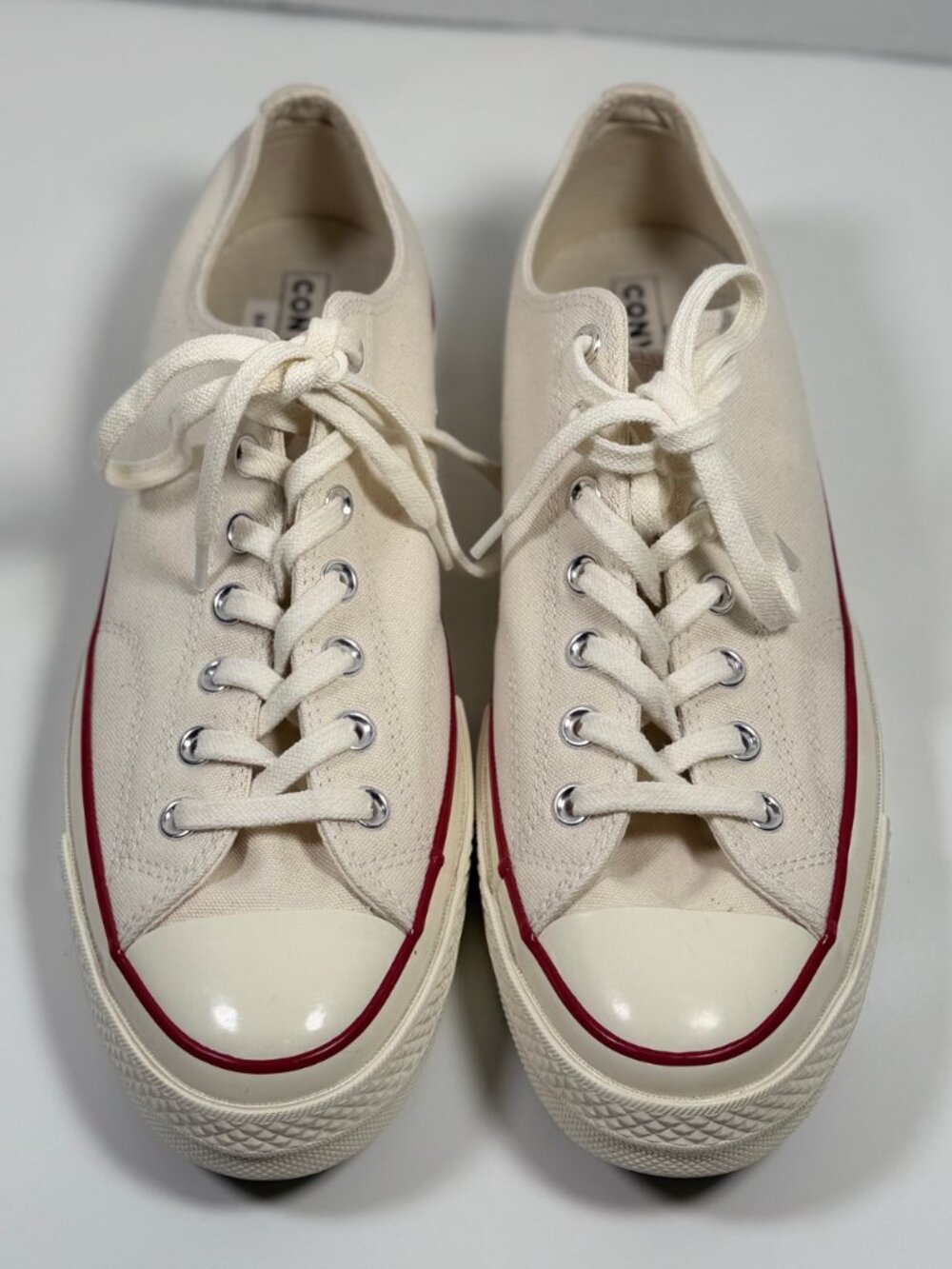 Converse Chuck 70 Low Top Ox Parchment Sneakers Mens 10 Womens 12